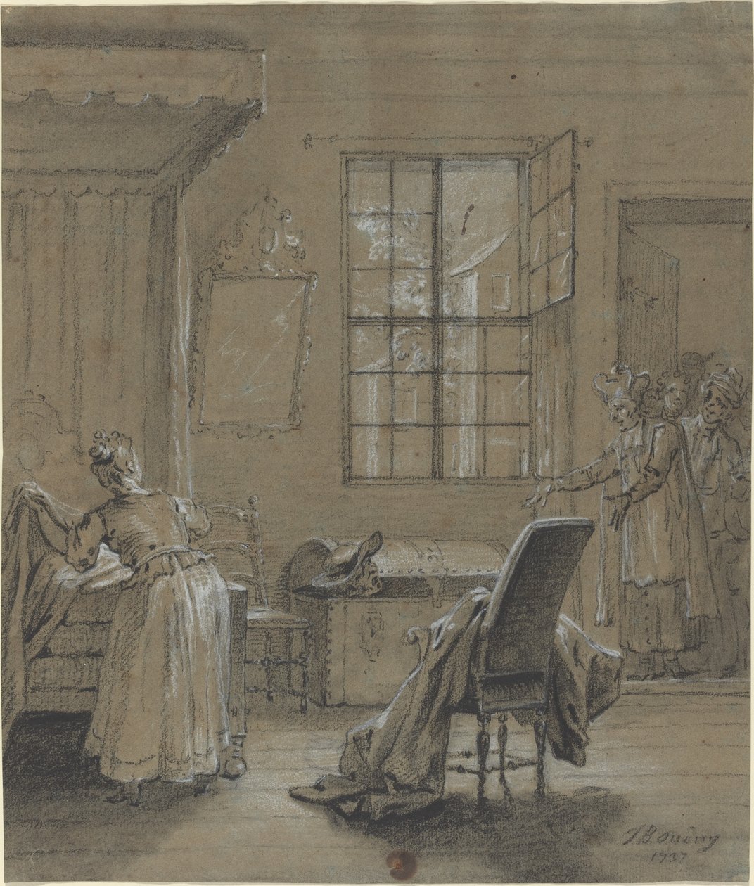 Sladder i bagasjerommet av Jean Baptiste Oudry