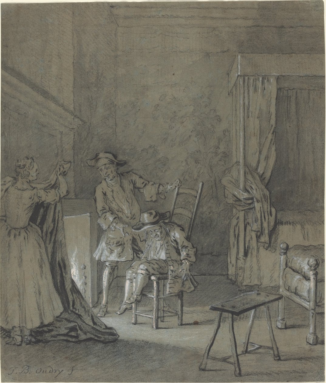 Ragotin beruset av La Rancune av Jean Baptiste Oudry