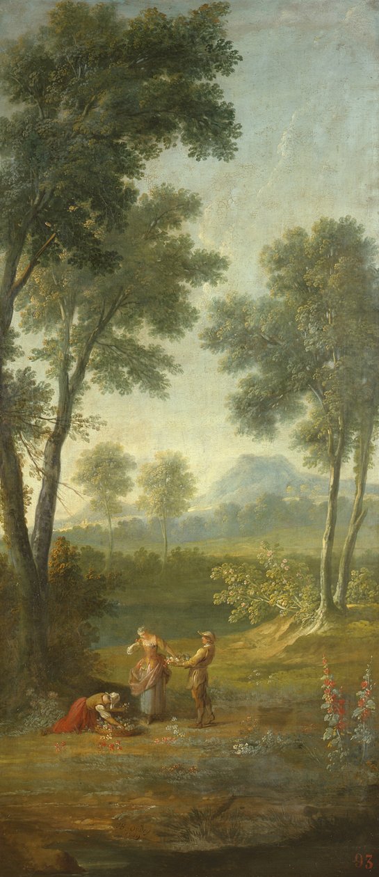 Blomsterselgeren (lukt) 1749 av Jean Baptiste Oudry