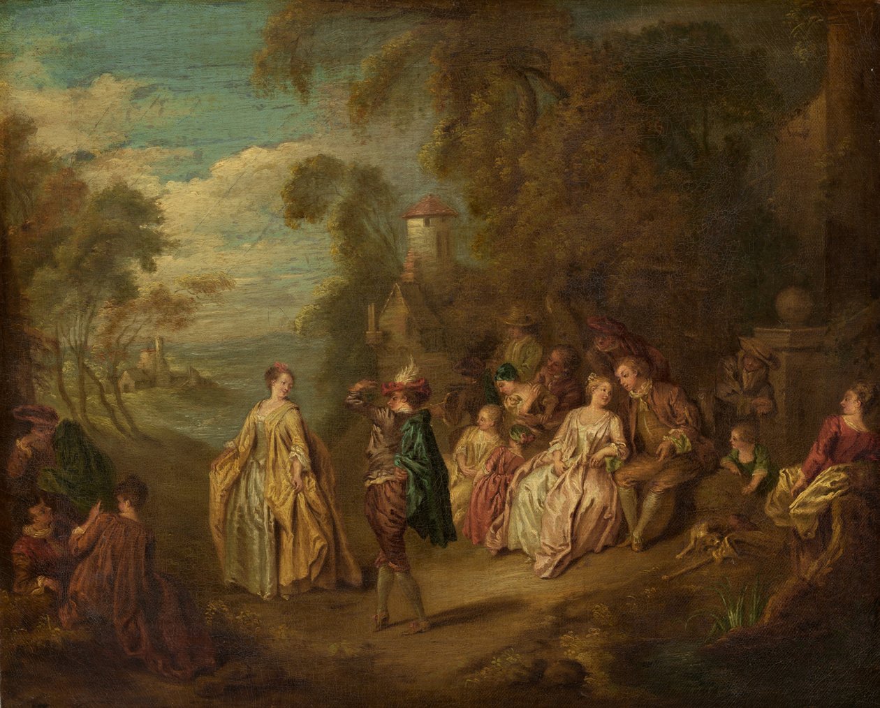 Country Party, 1700- eller 1800-tallet. av Jean Baptiste Pater