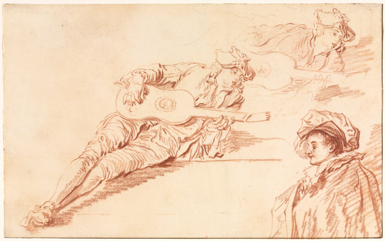 Gitaristen av Jean Baptiste Pater