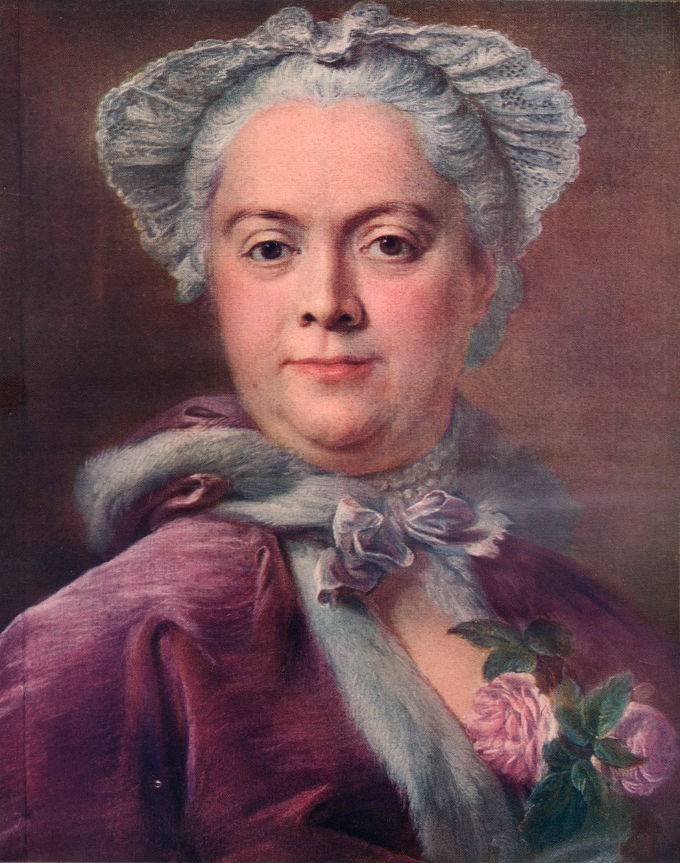 Madame Valade, c1746 av Jean Baptiste Perronneau