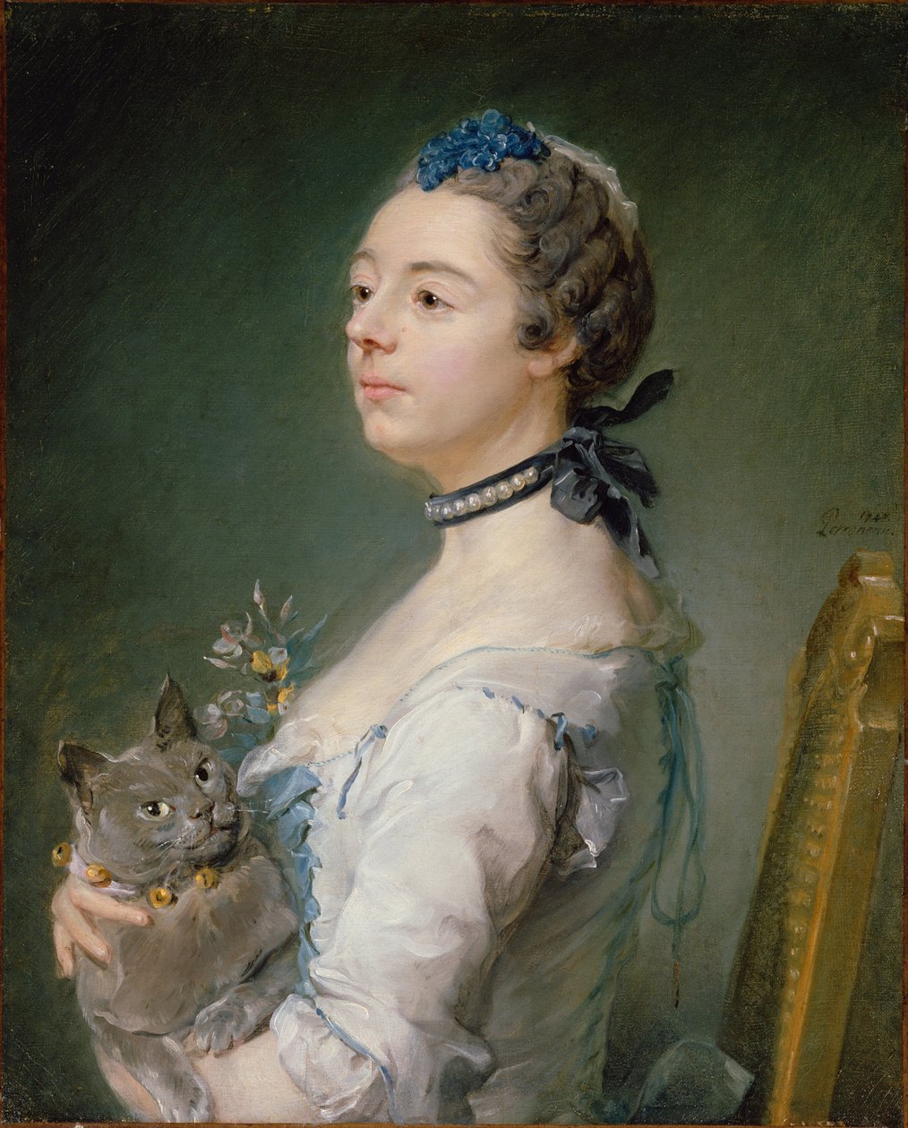 Magdaleine Pinceloup de la Grange, født de Parseval, 1747 av Jean Baptiste Perronneau