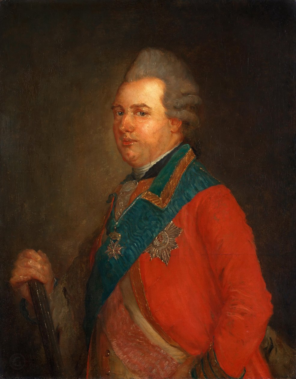Portrett av prins Charles av Hessen-Kassel 1744-1836. av Jean Baptiste Perronneau