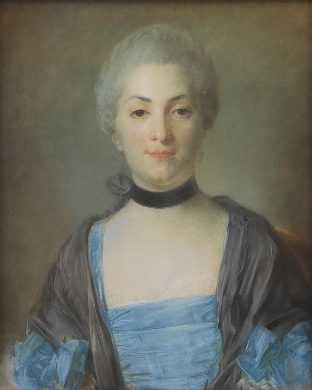 Portrett av en dame av Jean Baptiste Perronneau