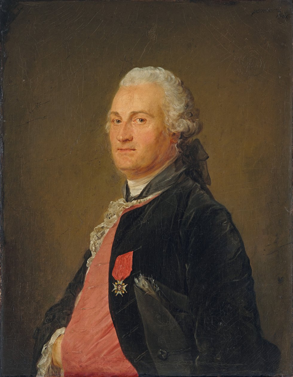 Comte d"Artois i uniform, 1765 av Jean Baptiste Perronneau
