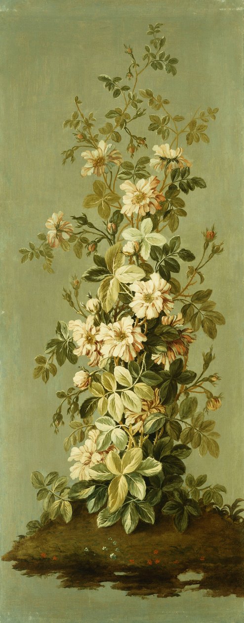 Dekorative paneler med blomster av Jean Baptiste Pillement
