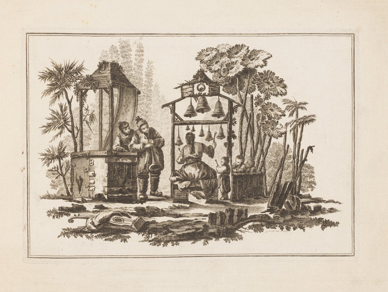 Figure Playing Bells, from "Nouveau Cahier de Six Feuilles De Différents Sujets Chinois Historiés"   1298973   no       norwegian Successfully Translated  Original: American Consulate, Santiago de Cuba, c1911 Translat: American Consulate, Santiago de Cuba, av Jean Baptiste Pillement
