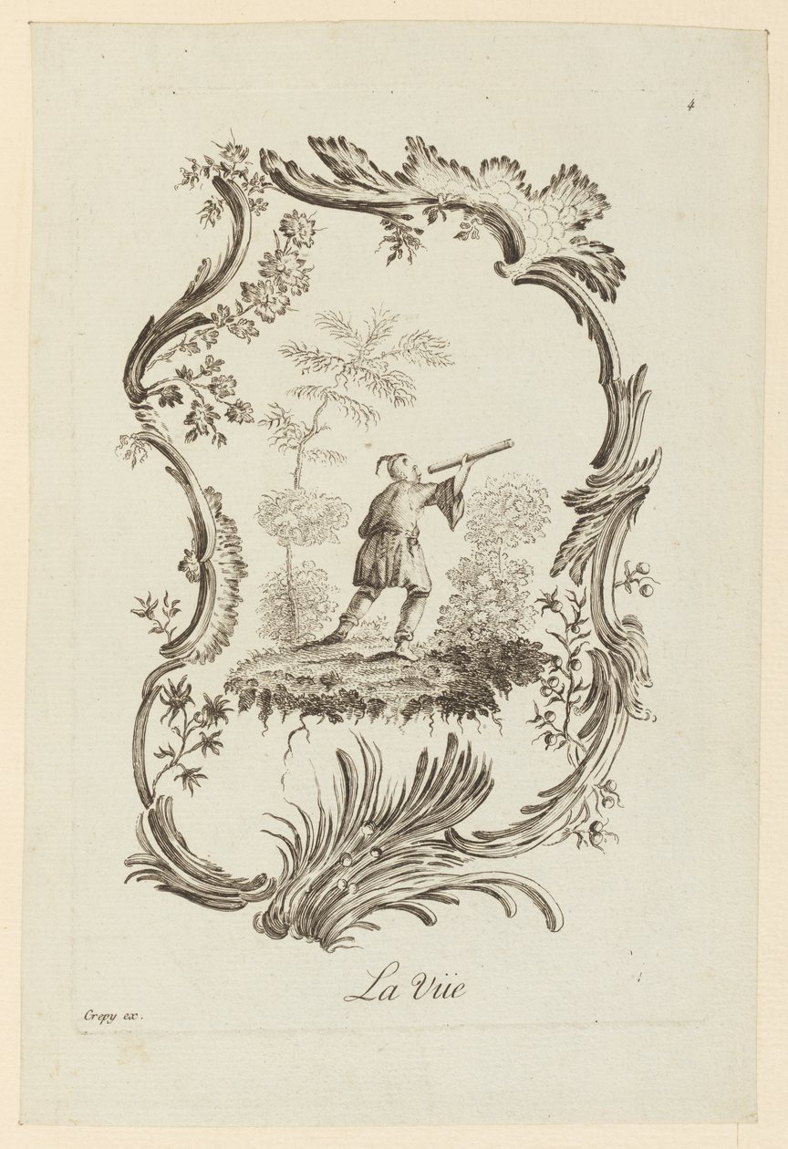 The View, fra "The Five Senses" av Jean Baptiste Pillement