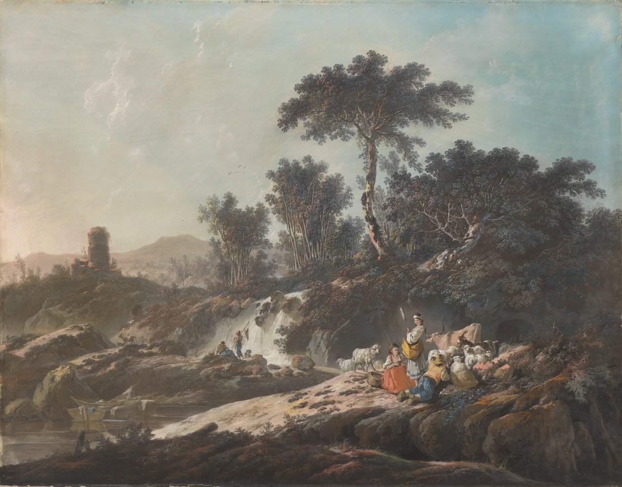 Shepherds Resting by a Stream   1221681   no       norwegian Successfully Translated  Original: François-Paul Meurice, 1854. Creators: Charles Hugo, Auguste Vacquerie. Translat: François-Paul Meurice, 1854. Creators: Charles Hugo, Auguste Vacquerie. 120259 av Jean Baptiste Pillement
