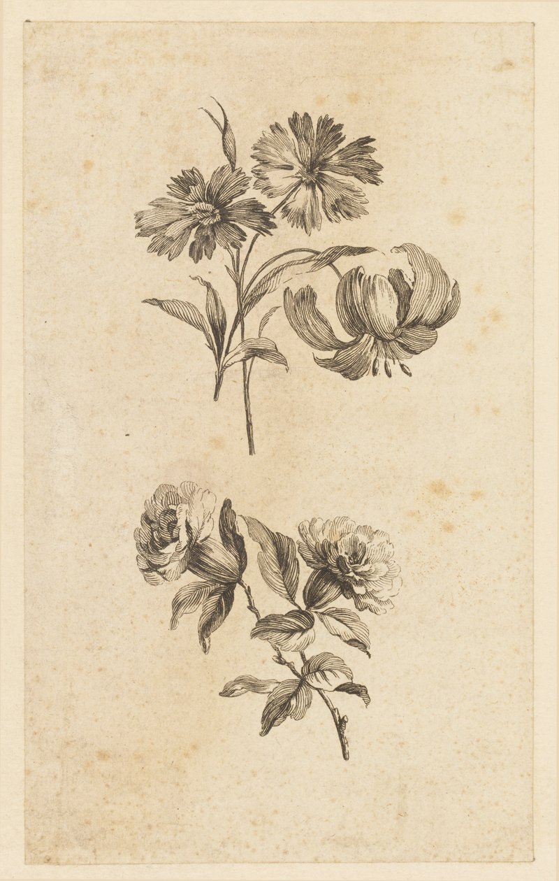 To blomsterkvister av Jean Baptiste Pillement