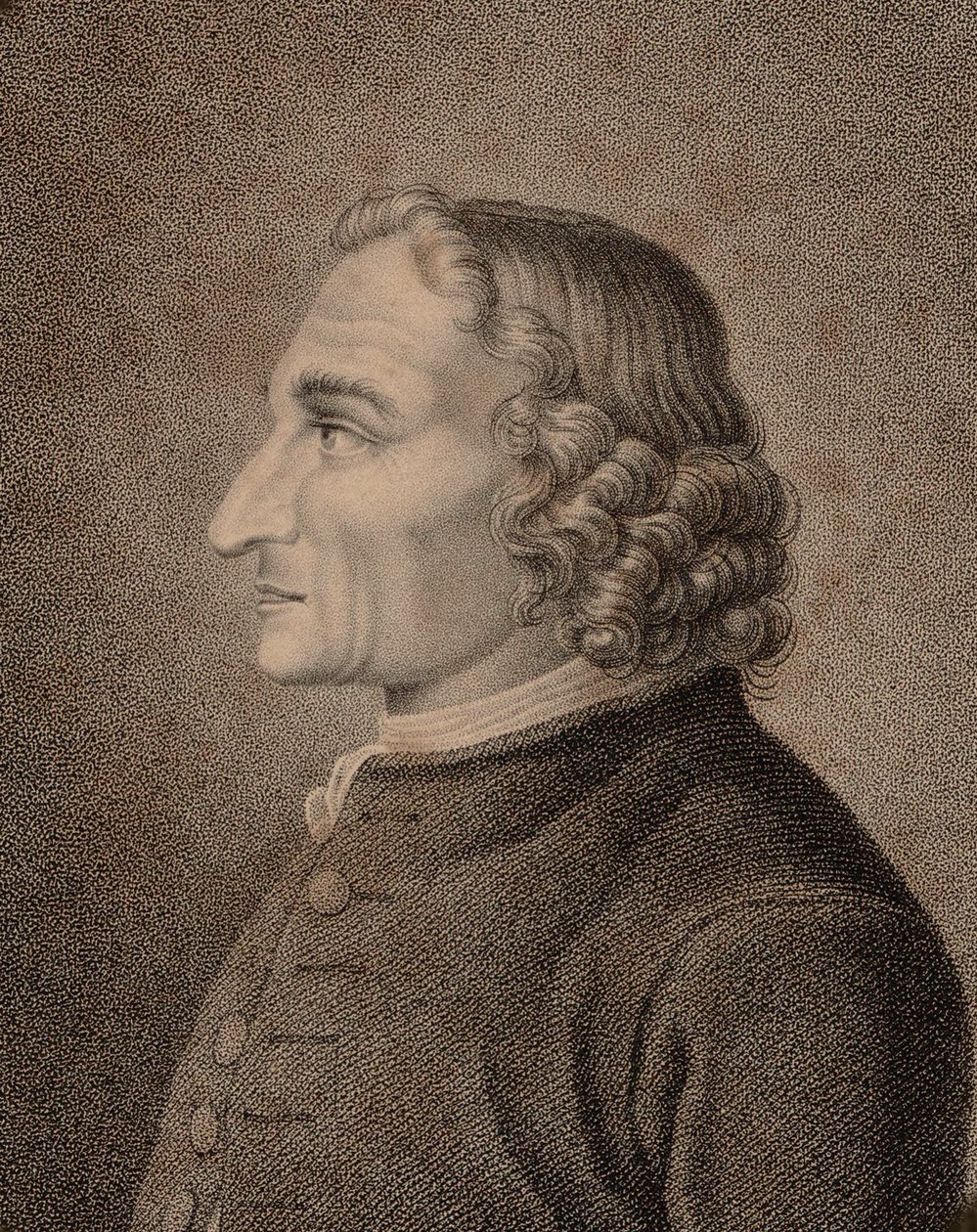 Portrett av fiolinisten og komponisten Giuseppe Tartini 1692-1770, 1810. av Jean Baptiste Ponce Lambert