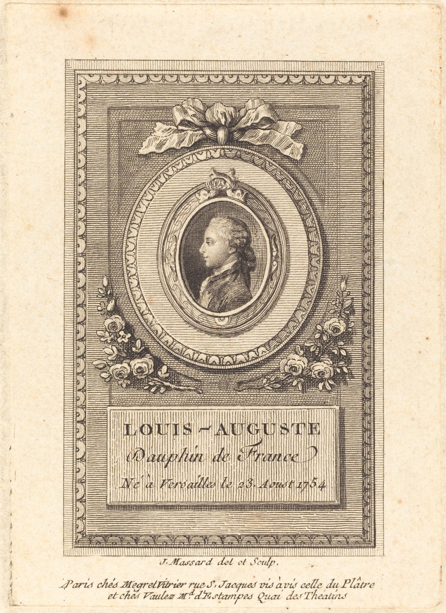 Louis-Auguste, Dauphin fra Frankrike av Jean Baptiste Raphael Urbain Massard