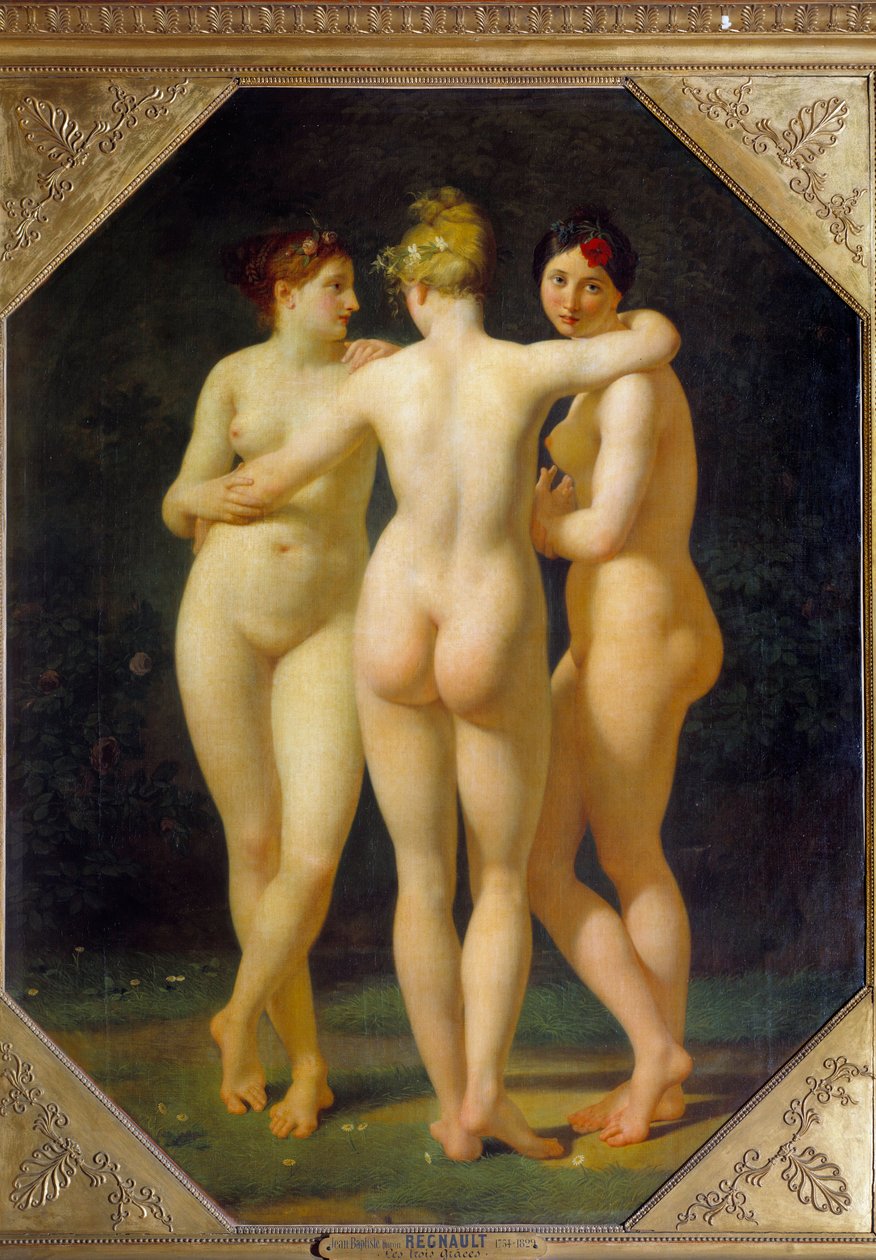 De tre nådene. Maleri av Jean Baptiste Regnault (1754-1829) av Jean Baptiste Regnault