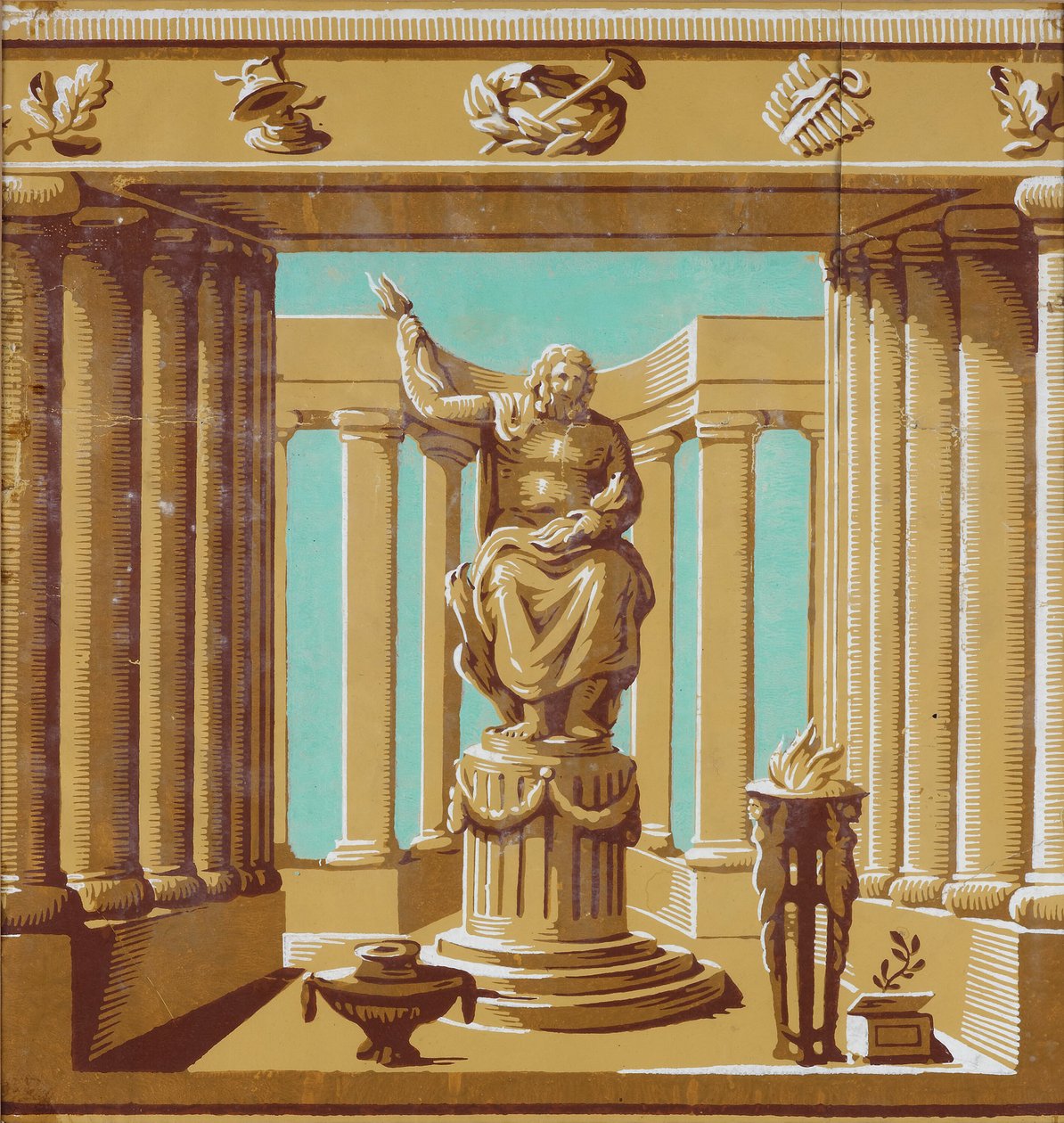 Frise eller Dado: La Constance, Frankrike, 178590. av Jean Baptiste Réveillon