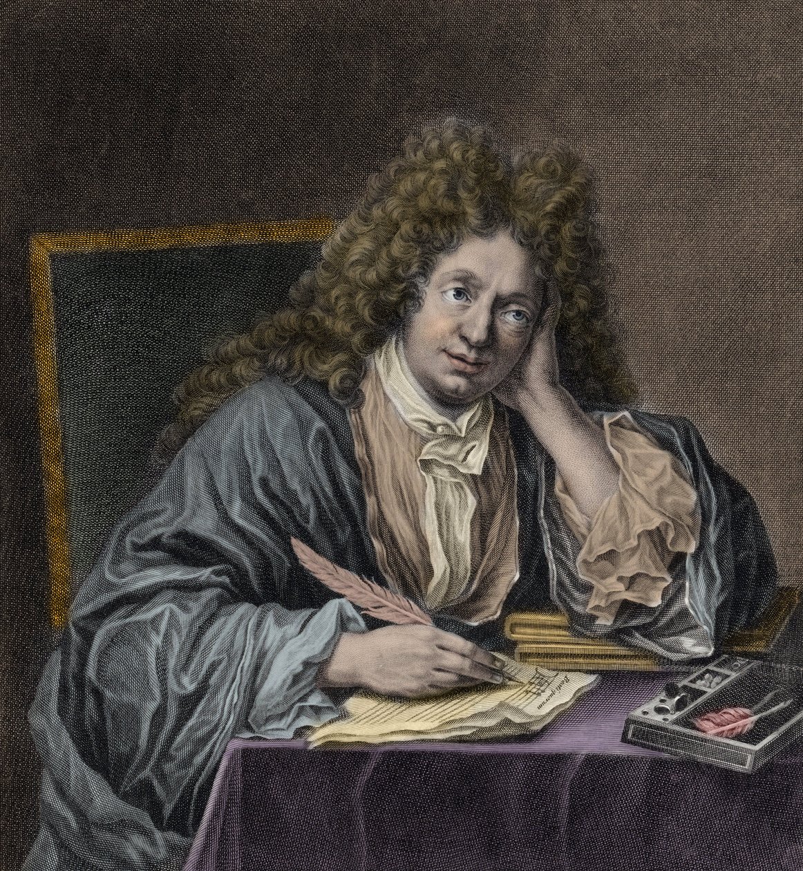 Portrett av Michel Richard Delalande av Jean Baptiste Santerre