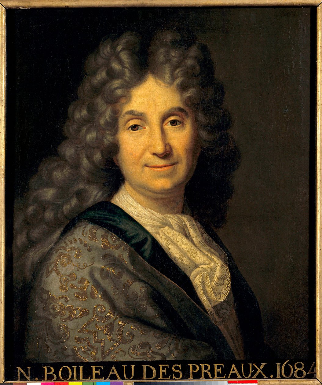 Portrett av Nicolas Boileau Despreaux (Boileau-Despreaux) (1636-1711) - Maleri av Jean Baptiste Santerre (1651-1717) av Jean Baptiste Santerre