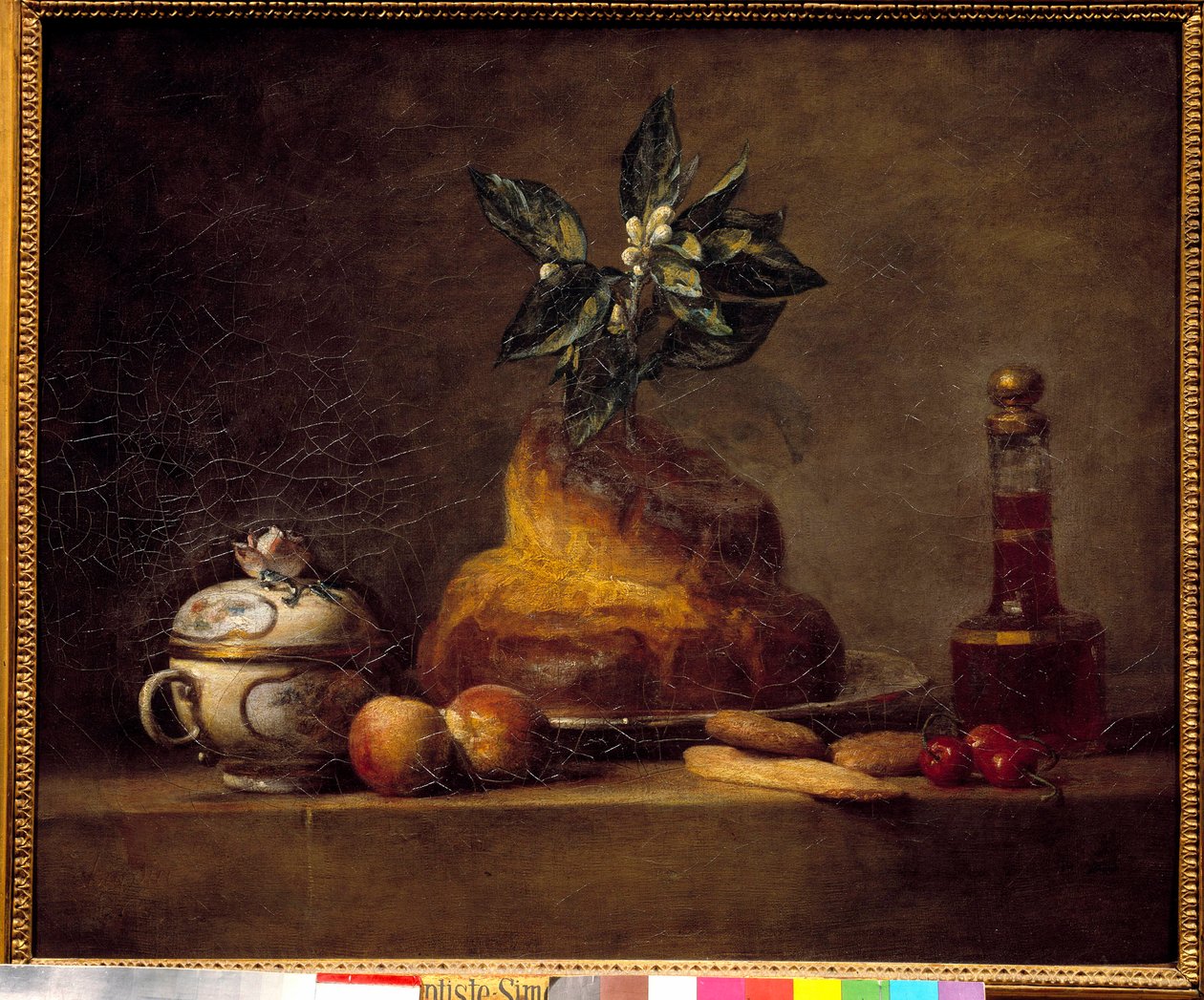 Bolle eller dessert. Maleri av Jean Simeon Chardin (1699-1779) av Jean Baptiste Simeon Chardin