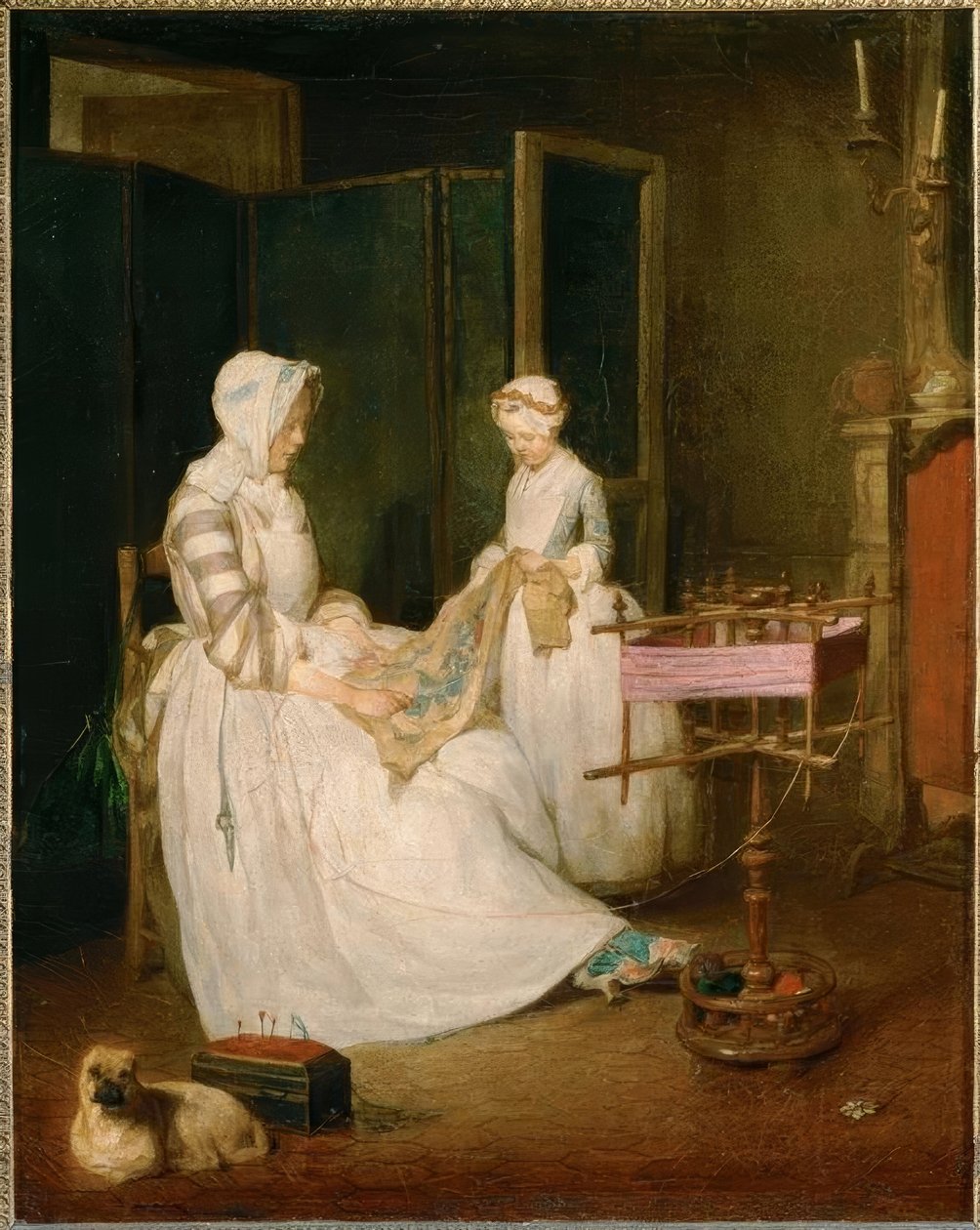 Chardin, den hardtarbeidende moren / rundt 1739–40 av Jean Baptiste Simeon Chardin