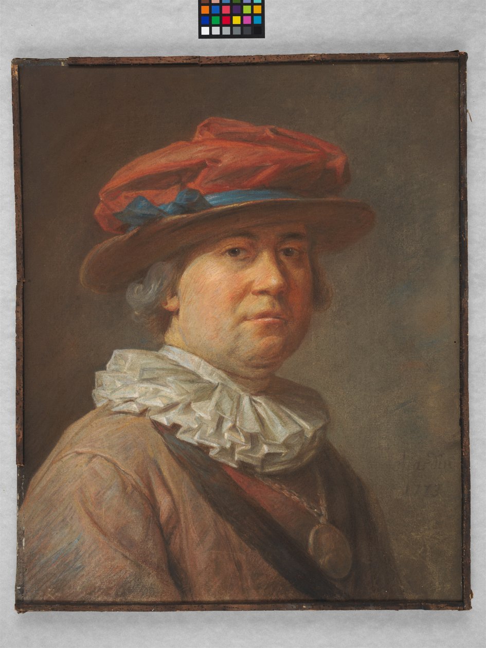 Portrett av en mann, 1773 av Jean Baptiste Simeon Chardin