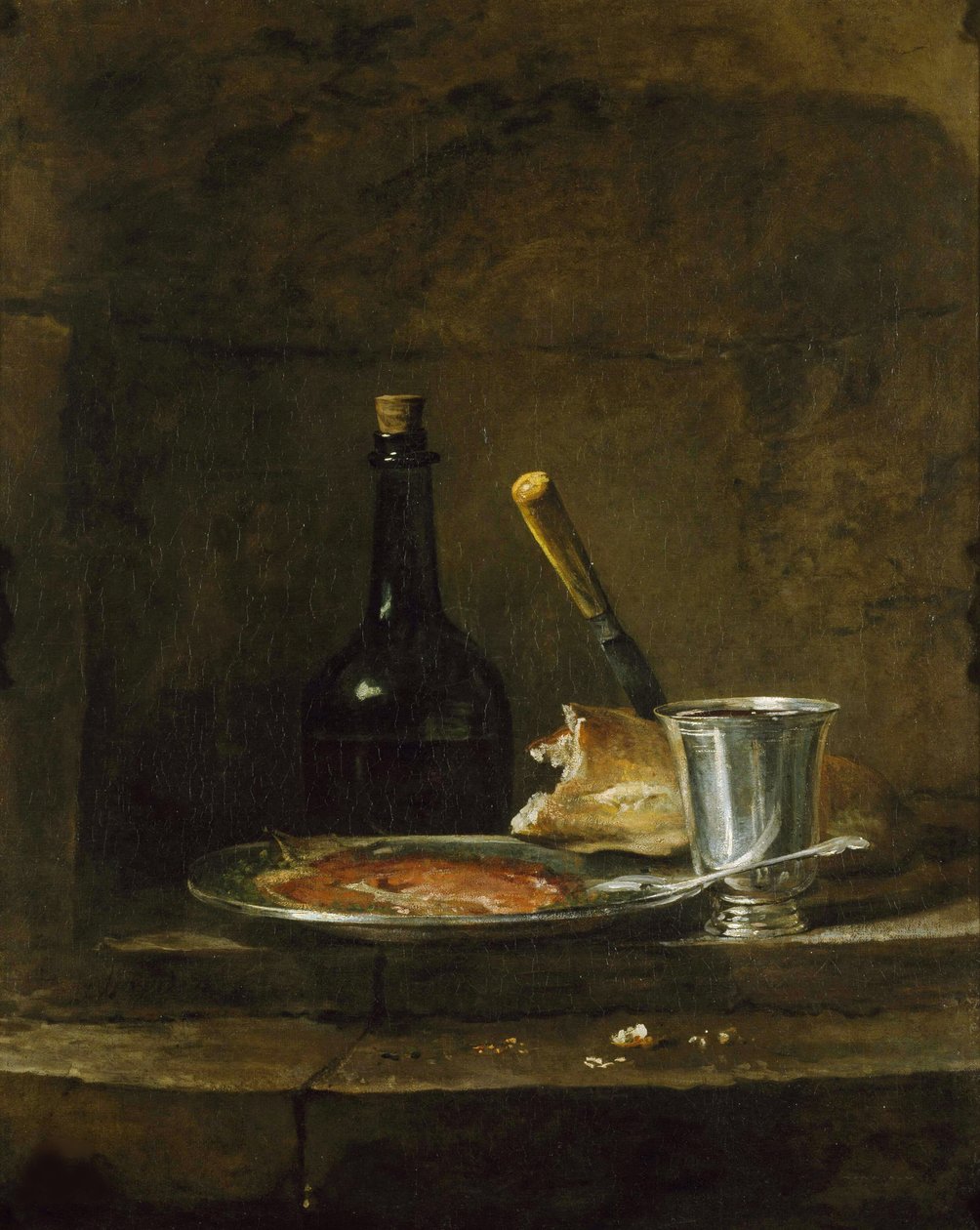 Forbereder frokosten, eller The Silver Goblet, før 1728. av Jean Baptiste Simeon Chardin
