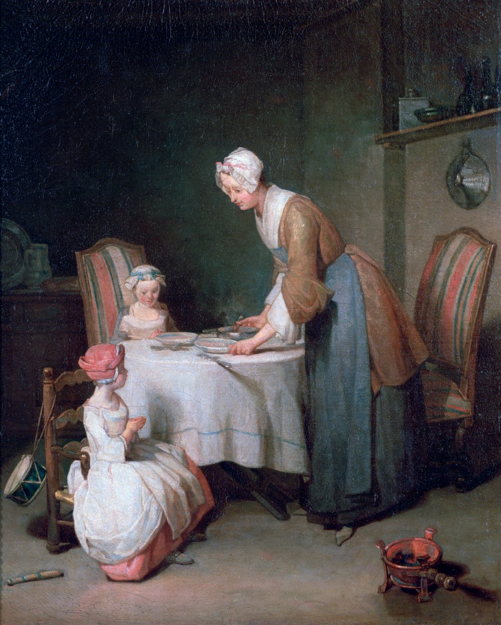 Saying Grace, 1744 av Jean Baptiste Simeon Chardin
