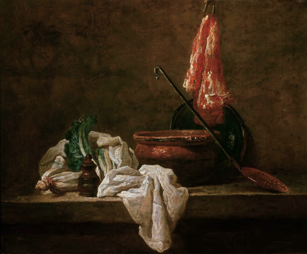 Stilleben med sellerirot, 1732. av Jean Baptiste Simeon Chardin
