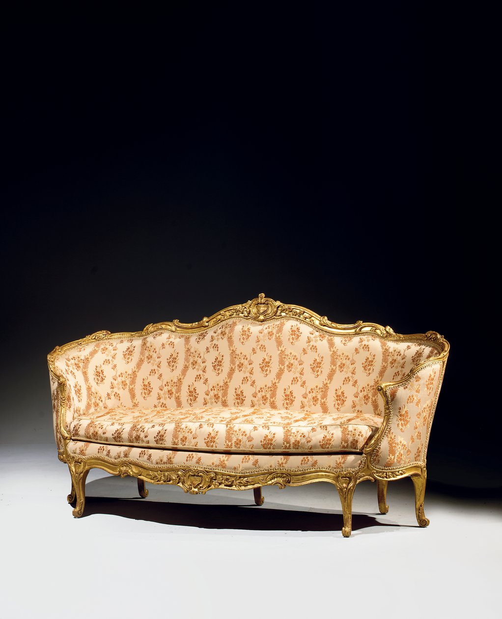 Louis XV sofa, 1717 av Jean Baptiste Tilliard
