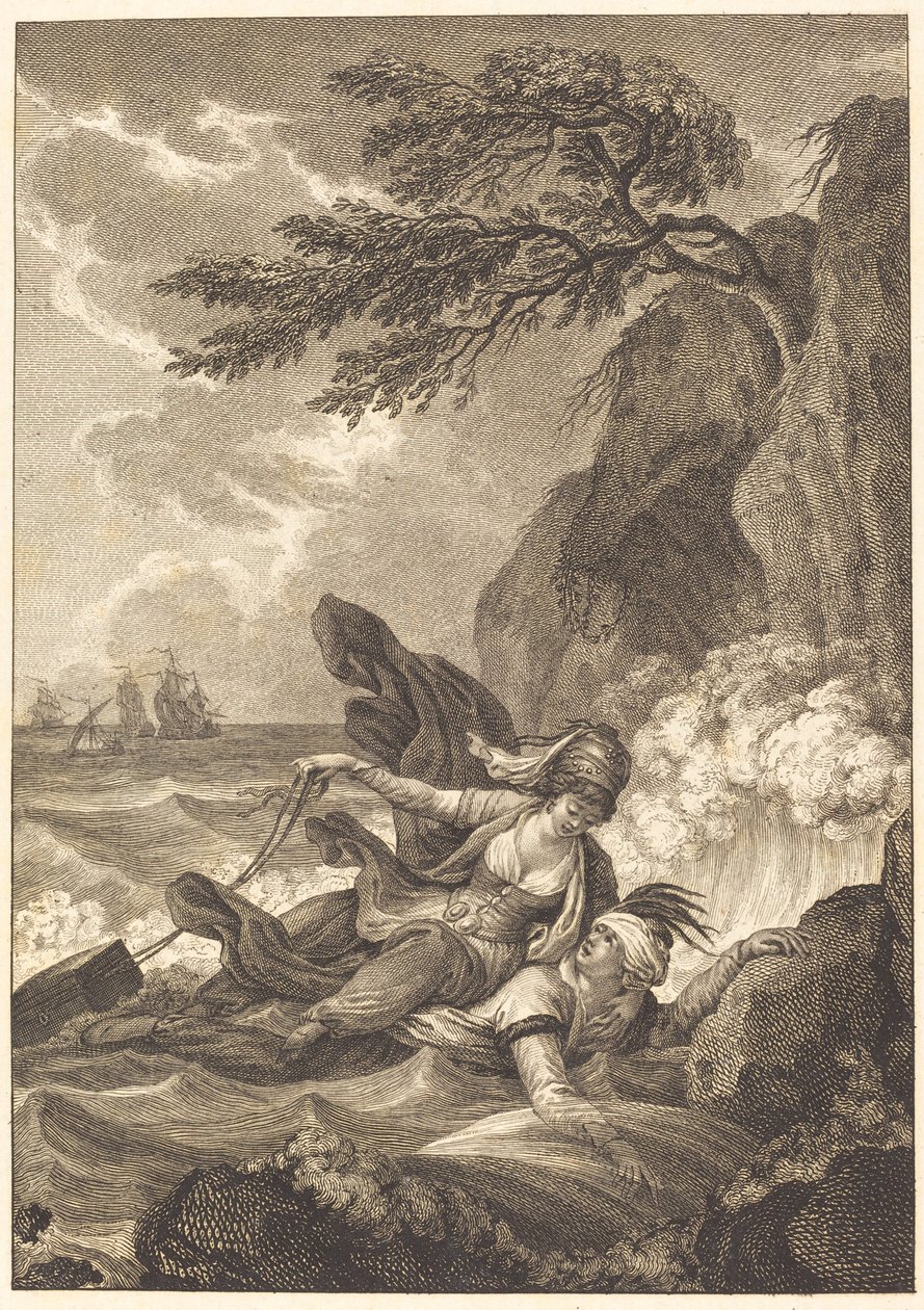 Forloveden til Kongen av Garbe: Kassetten av Jean Baptiste Tilliard after Charles Monnet