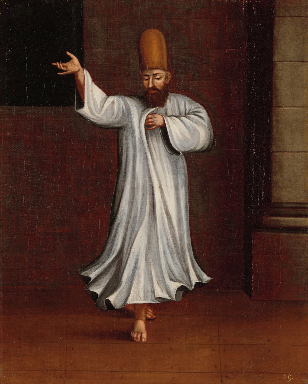 Dervisj av Jean Baptiste Vanmour (workshop of)