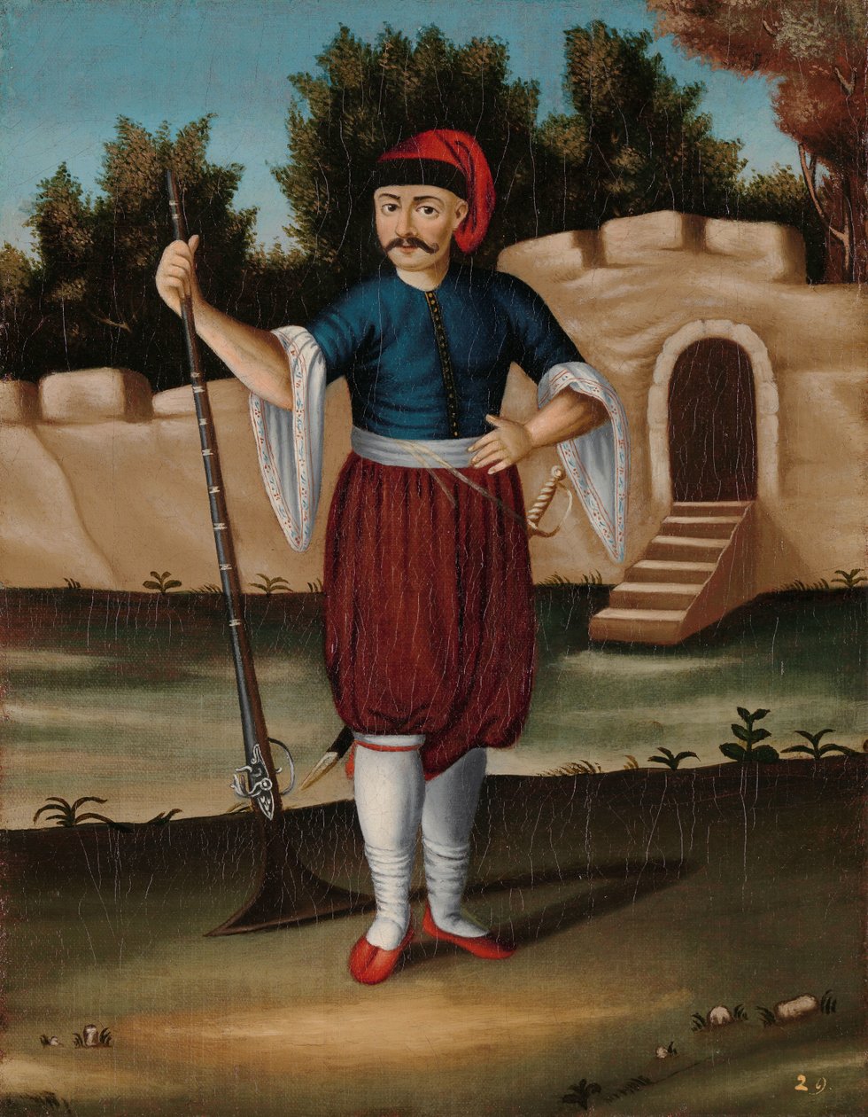 Mann fra den albanske kysten av Jean Baptiste Vanmour (workshop of)