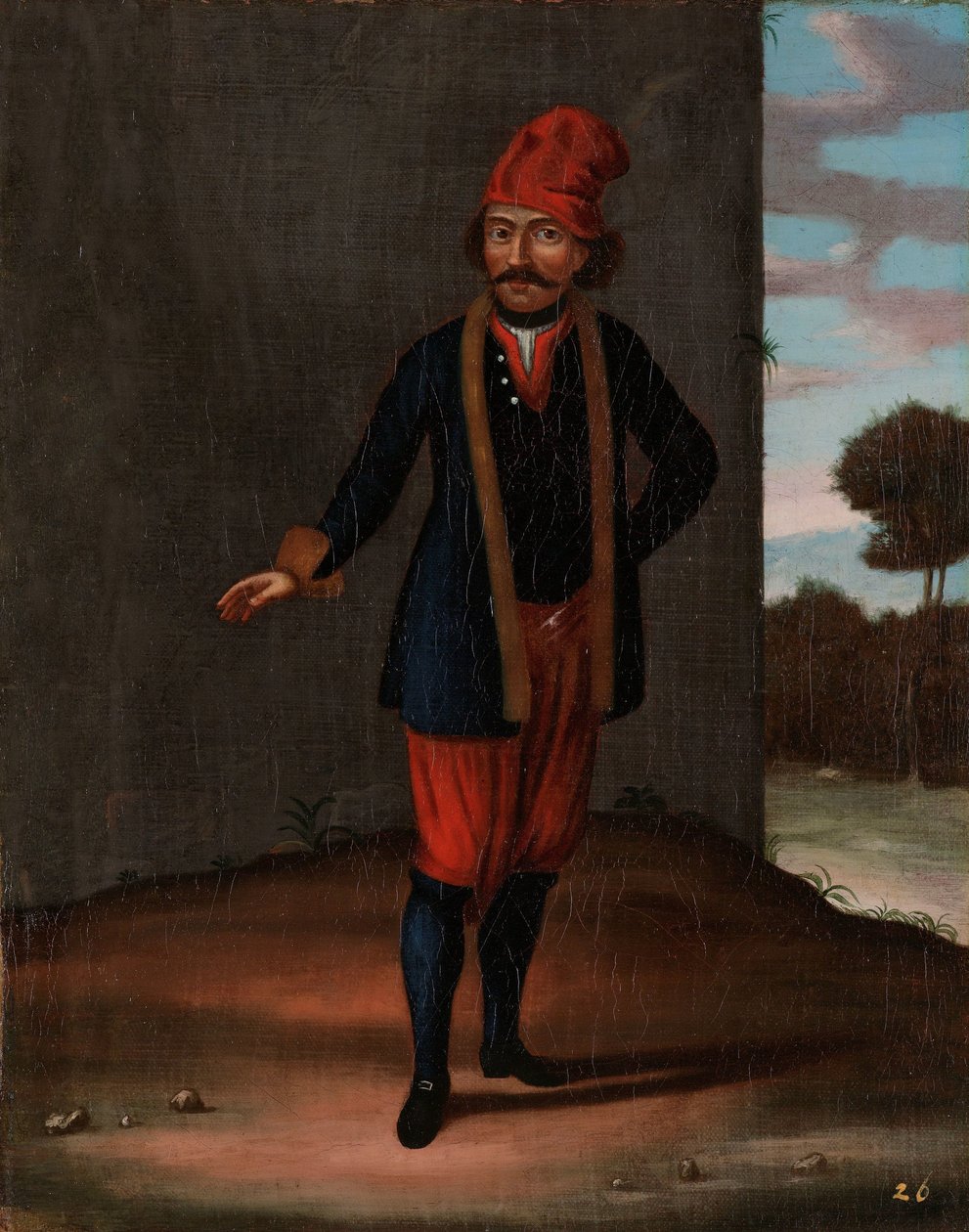 Mann fra øya Kithnos (Thermia) av Jean Baptiste Vanmour (workshop of)