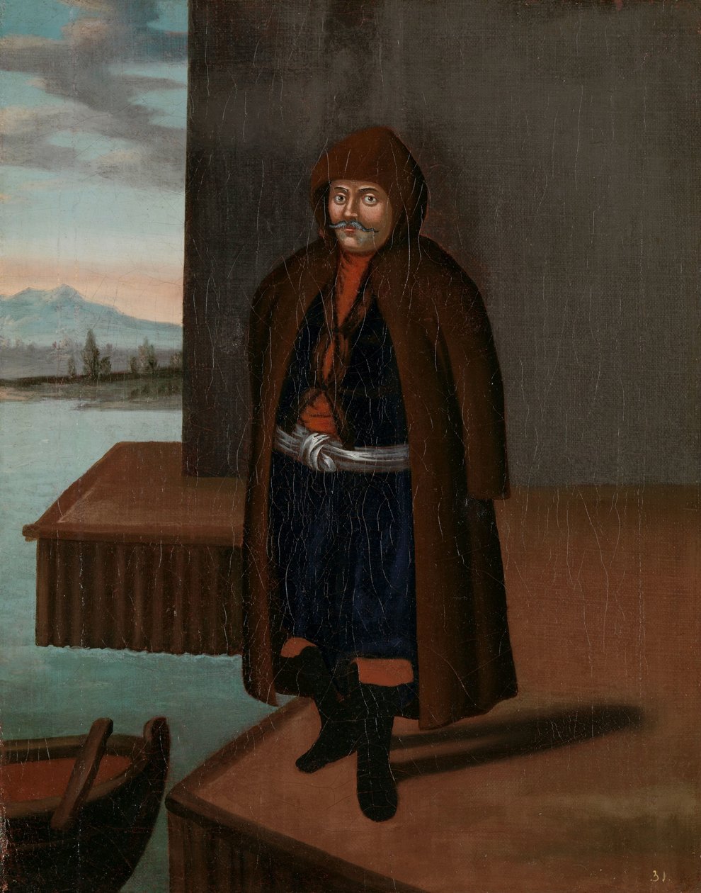 Mann fra øya Patmos av Jean Baptiste Vanmour (workshop of)