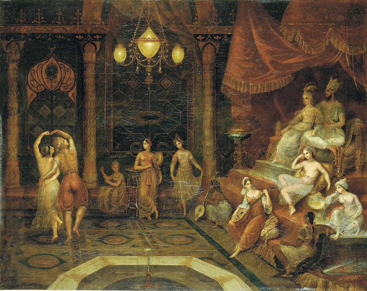 Underholder sultanen av Jean Baptiste Vanmour