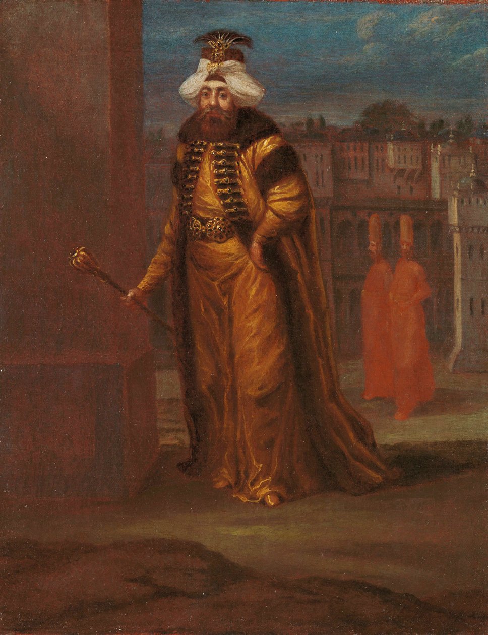 Sultan Ahmed III (Ahmet III) (1673–1736) av Jean Baptiste Vanmour