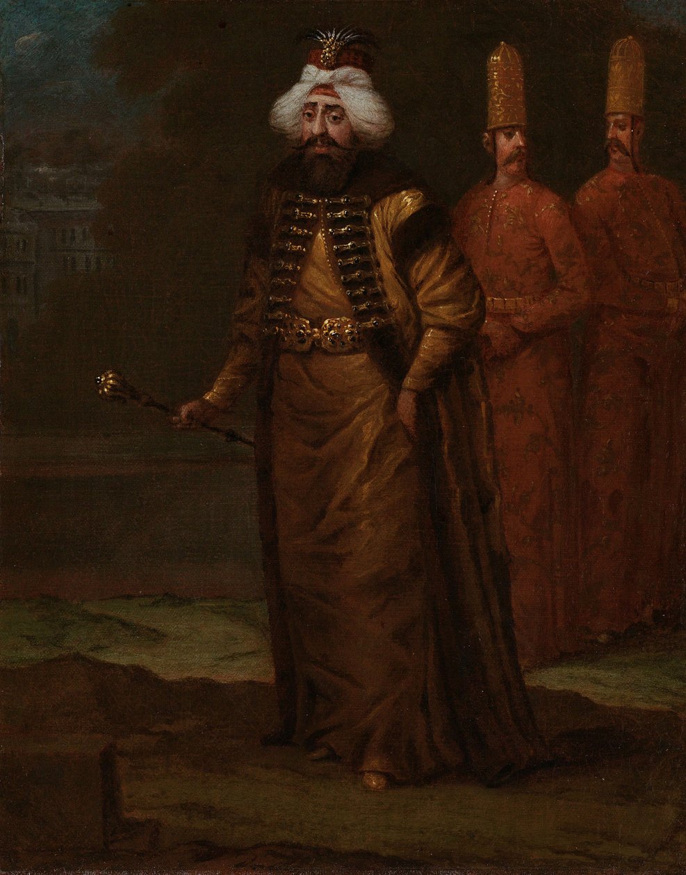 Sultan Ahmed III, ca. 1727-30 av Jean Baptiste Vanmour