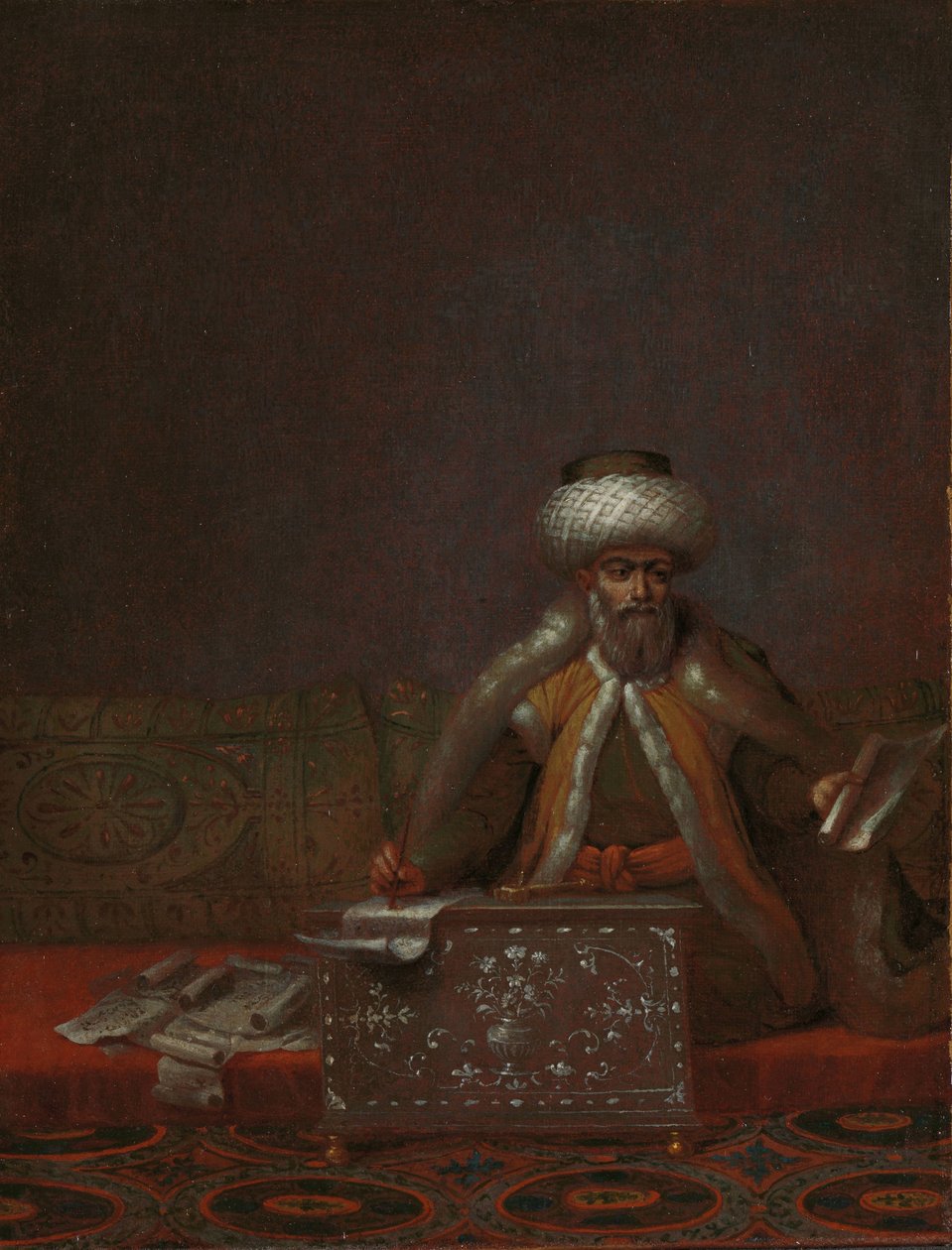 Reis Effendi, leder av kanselliet The Journey Effendi, leder av kanselliet av Jean Baptiste Vanmour