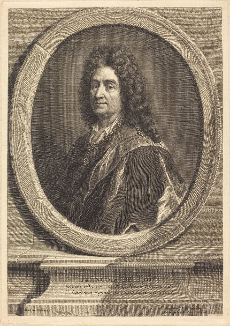 Frans av Troja av Jean Baptiste de Poilly after François