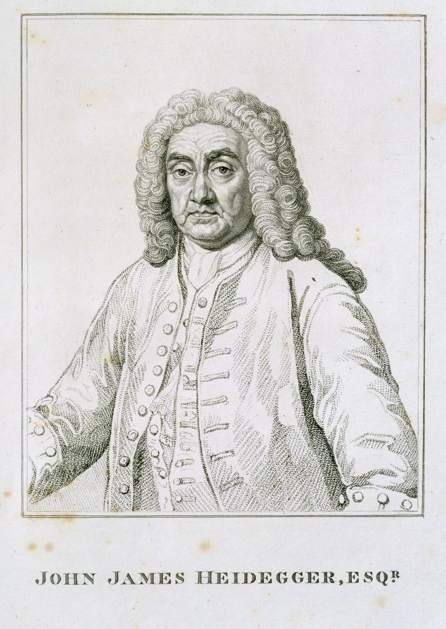 John James Heidegger (1666–1749) av Jean Baptiste van Loo