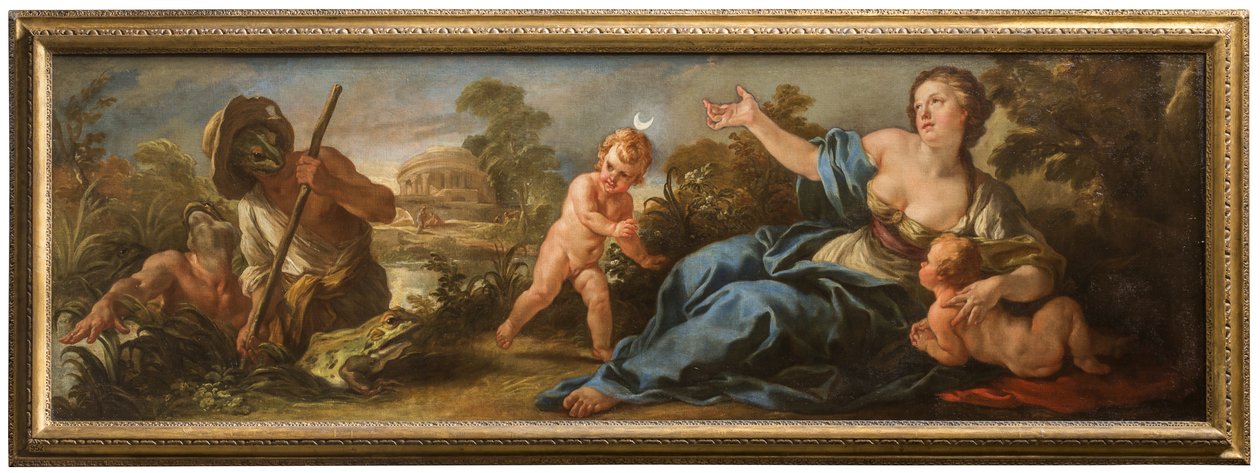 Latona and the Lycian fishermen, ca. 1715-16 (olje på lerret) av Jean Baptiste van Loo