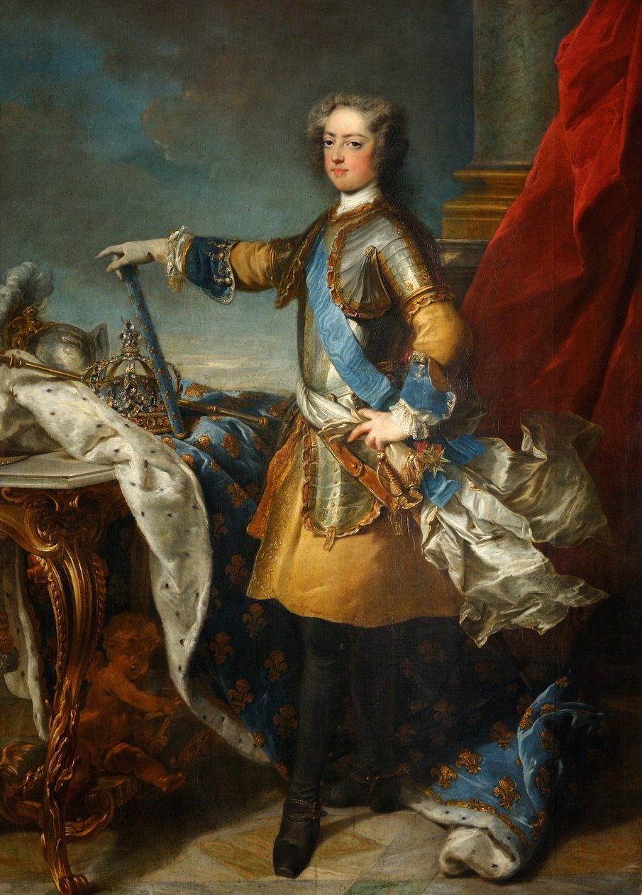 Portrett av kong Ludvig XV 1710-1774, ca 1723-1724 av Jean Baptiste van Loo