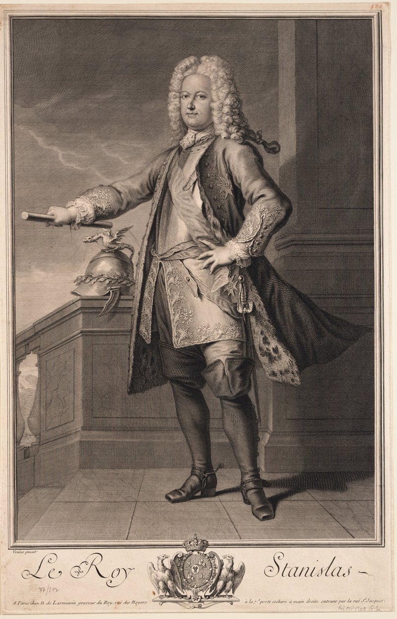 Stanislaw I Leszczynski 1677-1766, konge av Polen, 1705 av Jean Baptiste van Loo