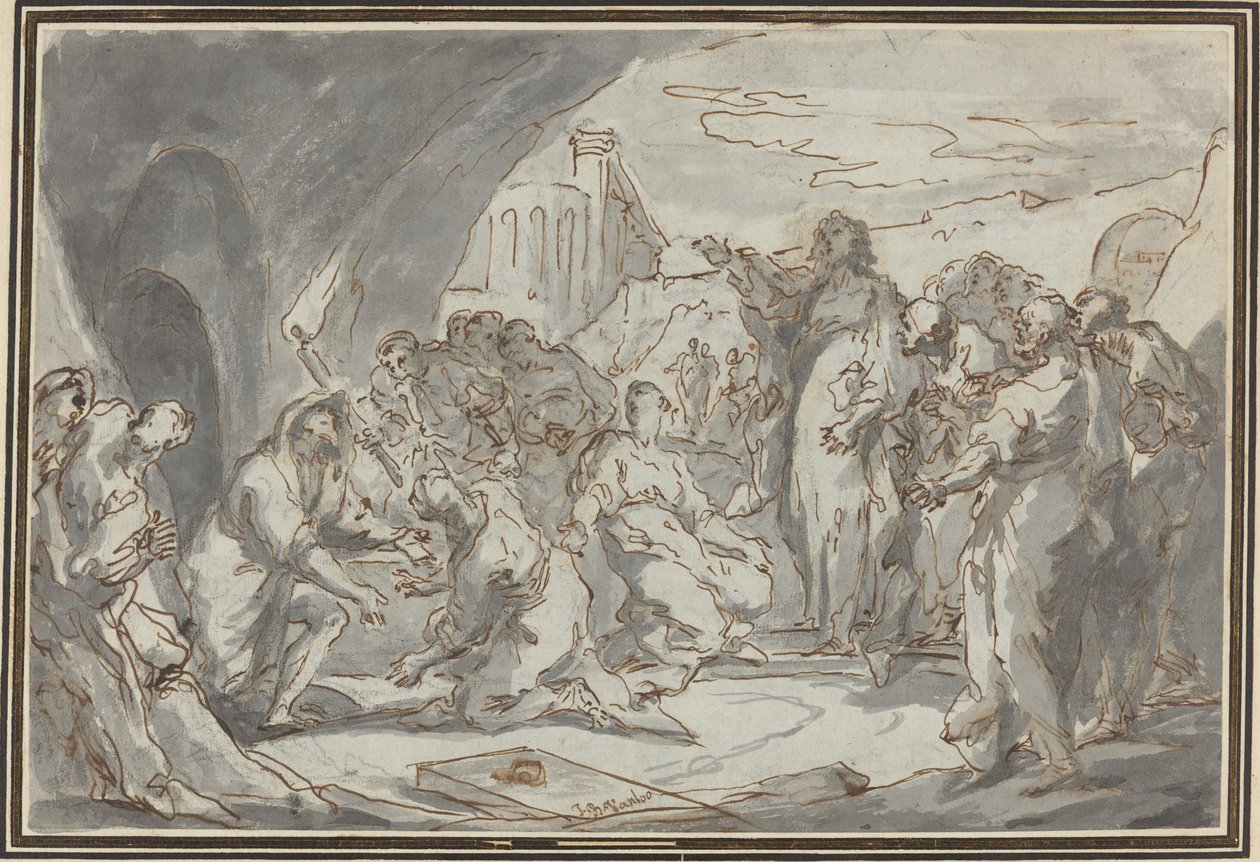 Oppreisningen av Lasarus av Jean Baptiste van Loo
