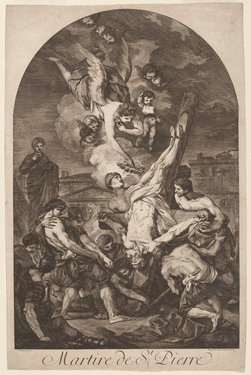 Martire de St. Pierre (St. Peters martyrium) av Jean Barbault, after Pierre Hubert Subleyras