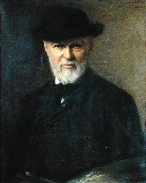 Portrett av Jean-Jacques Henner (1829-1905) 1899 av Jean Benner