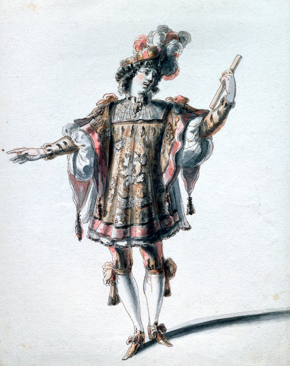 Kostymedesign av Jean Berain den eldste, c1680 av Jean Berain, Jean Baptiste Lully