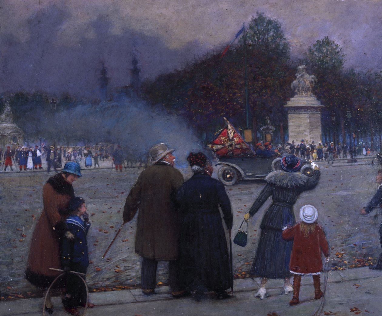 Tysk flagg båret til Invalides, ca. 1914. av Jean Beraud