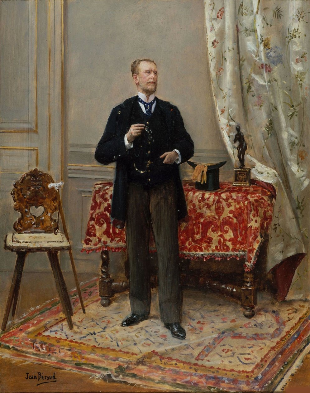 Portrett av Edmond Taigny 1828-1906, ca. 1890. av Jean Beraud