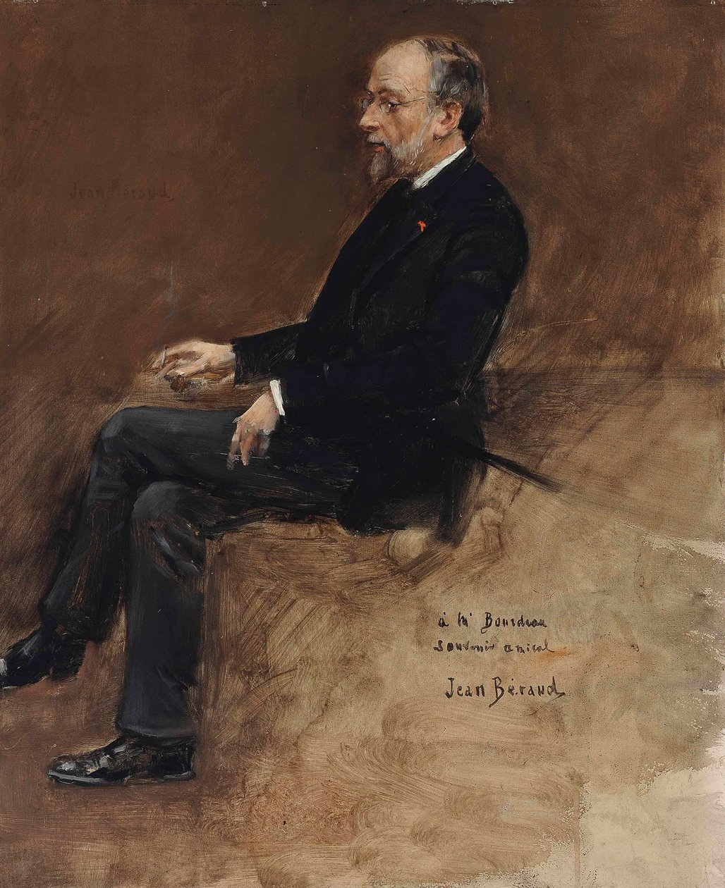 Portrett av Hippolyte Taine (olje på panel) av Jean Beraud