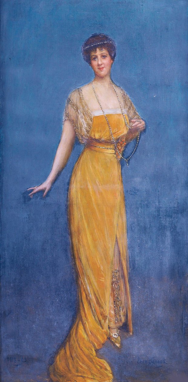 Portrett av Madame Blanche Vesnitch née Ulman, 1913. av Jean Beraud